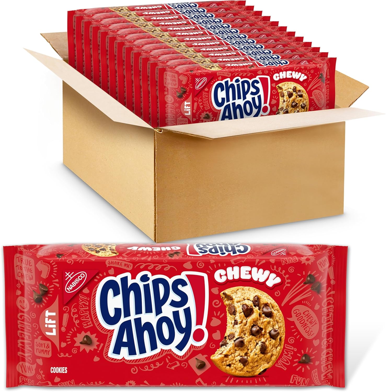 NABISCO CHIPS AHOY! CHIPS AHOY! Original Chocolate Chip Cookies, Party Size, 25.3 oz